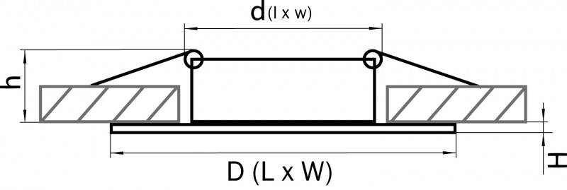Встраиваемый светильник Lightstar 011007