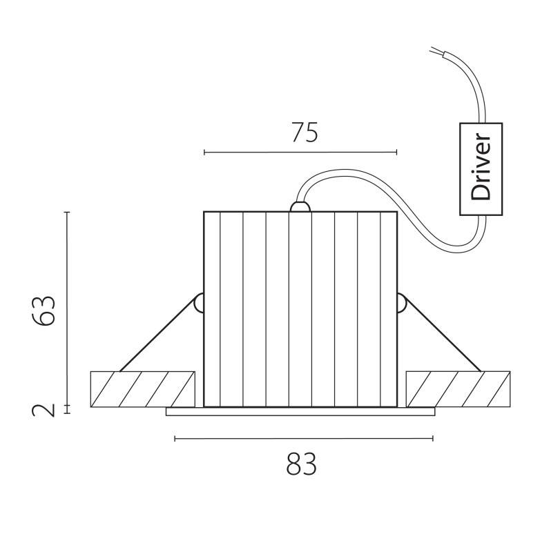 Встраиваемый светильник Lightstar 385647