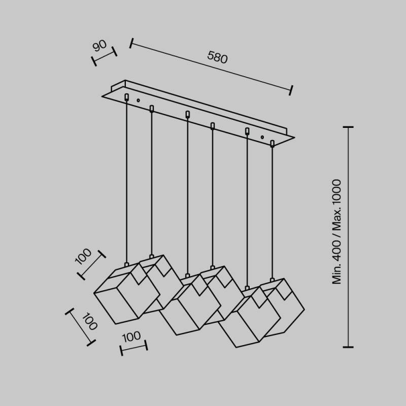 Подвесной светильник MODELUX MS.160.700 BS