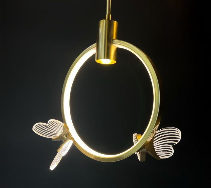 Потолочный детский светильник AM Group MARIPOSA SP2 POLISHED GOLD