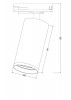Светильник на шине Maytoni Technical TR020-1-GU10-B