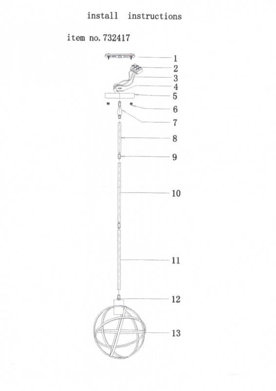 Подвесной светильник Lightstar 732417