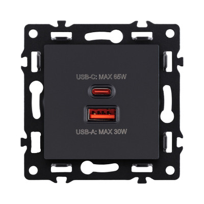 Розетка KOLLINGER AS-024BK