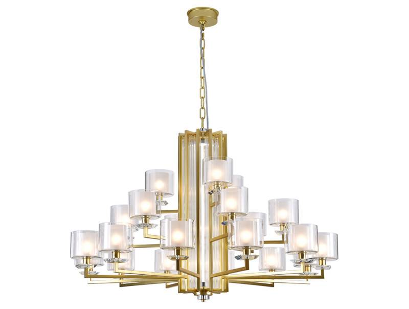 Подвесная люстра Newport 4412+6+3/C mat.gold