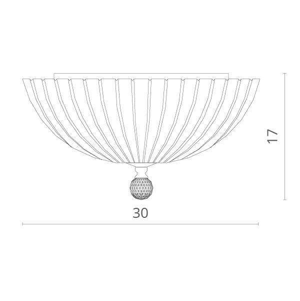 Накладной светильник Divinare 4001/01 PL-2