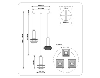 Подвесной светильник Ambrella Light LH31011