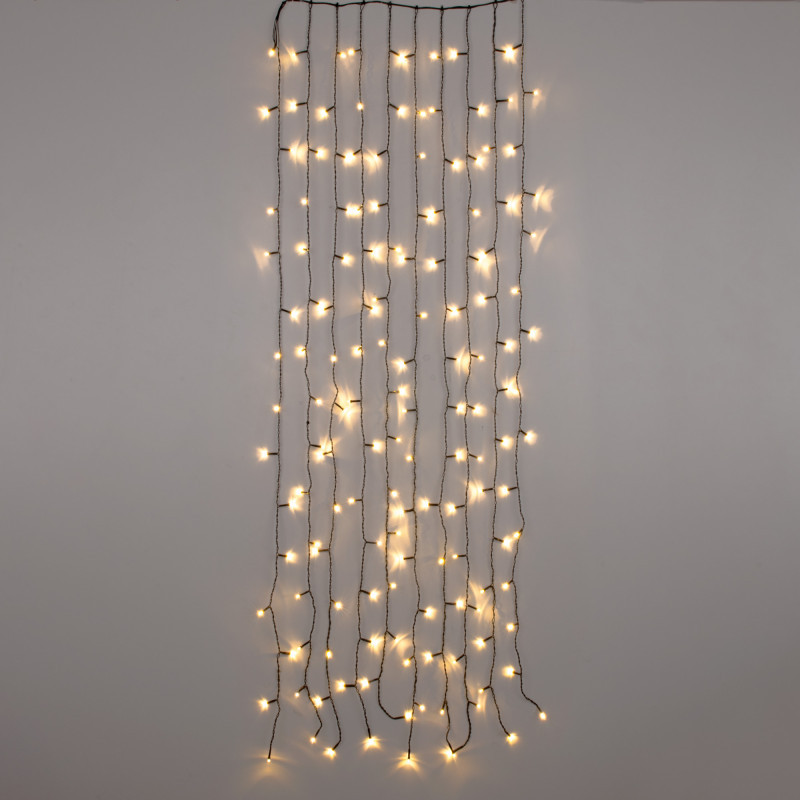 Светодиодный занавес Eurosvet 200-003 теплый белый 0,45*1,5м IP20