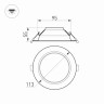 Встраиваемый светильник Arlight Cyclone 023196(1)