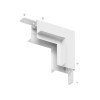 Соединитель для шинопровода Denkirs TR2118-WH