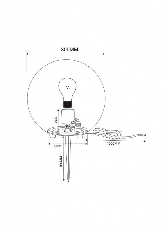Садово-парковый светильник Maytoni O594FL-01W
