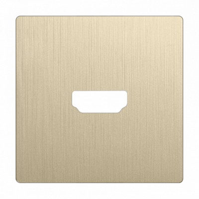 Клавиша/Накладка Werkel WL10-HDMI-CP шампань рифленый