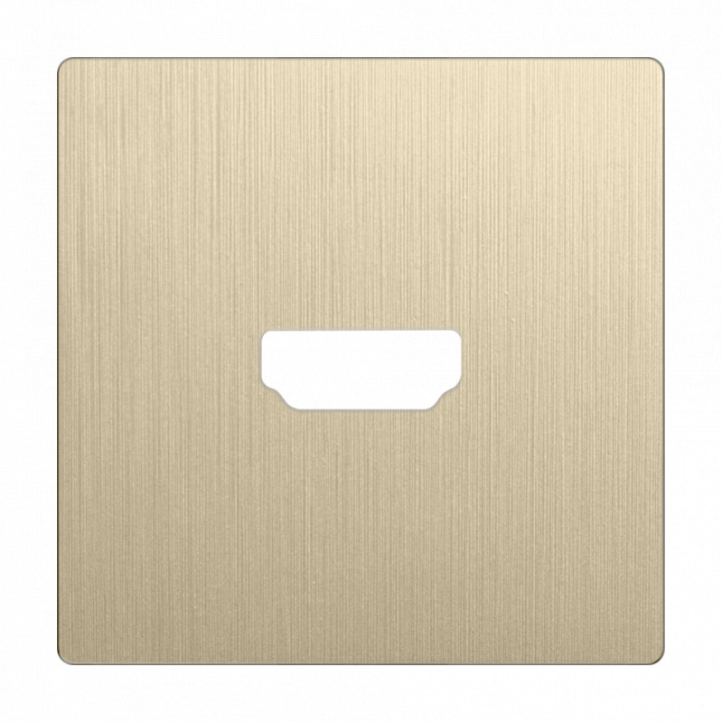 Клавиша/Накладка Werkel WL10-HDMI-CP шампань рифленый