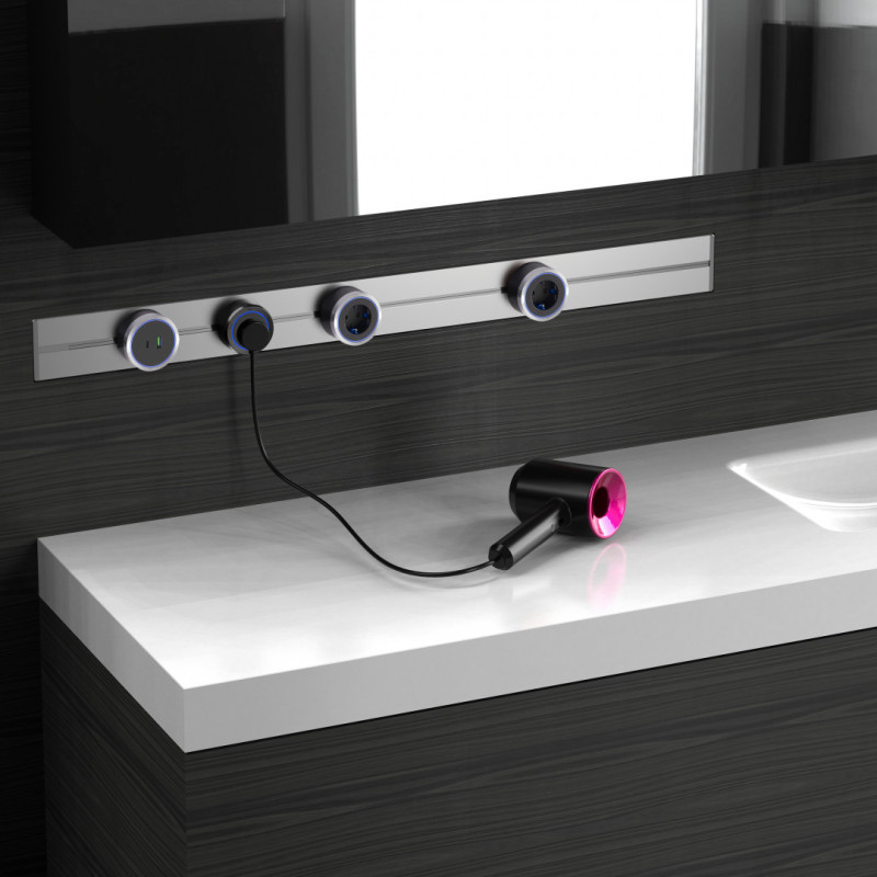 Трековая система розеток Arte Milano 380066TS LED/USB-Type-C Gold