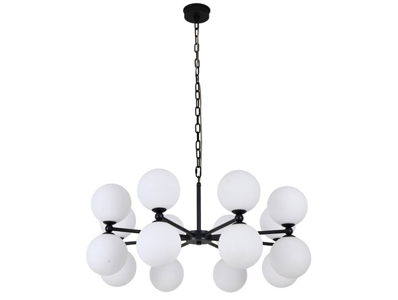 Подвесная люстра Newport 3840/80 С black+gold