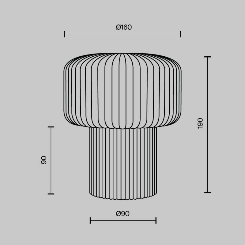 Настольная лампа Maytoni MOD404TL-01GR