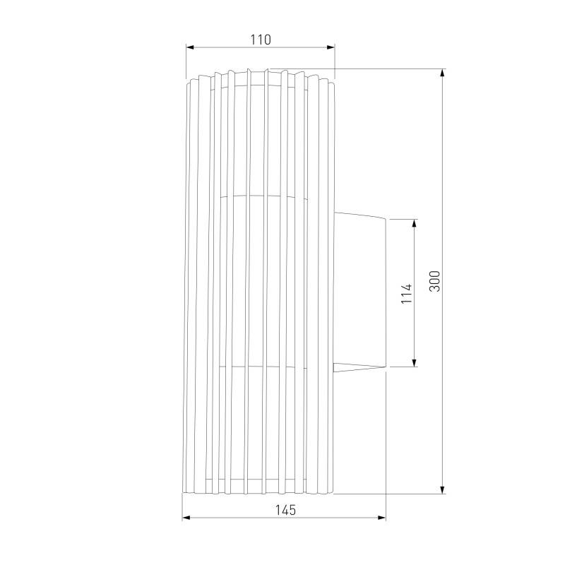 Светильник настенный Elektrostandard 35189/W 3000K черный
