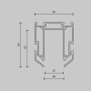 Профиль для шинопроводов Maytoni Technical TRA034MP-212S(N)