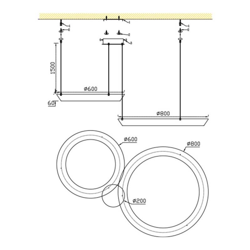 Каскадная люстра Fluorite FL1206-20P
