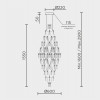 Каскадная люстра MODELUX ML.7826.600P GD