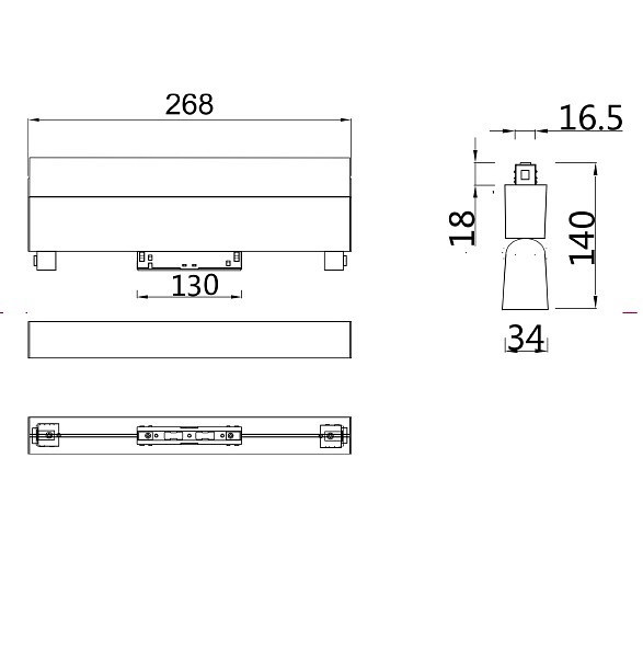 Накладной светильник Maytoni BASIS TR013-2-20W4K-B