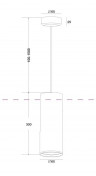 Подвесной светильник Maytoni Focus Design P038PL-01G