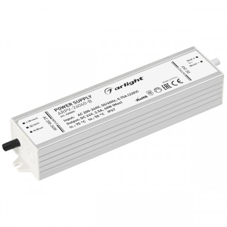 Блок питания Arlight ARPV 60W, 24V, IP67, Металл ARPV-24060-B