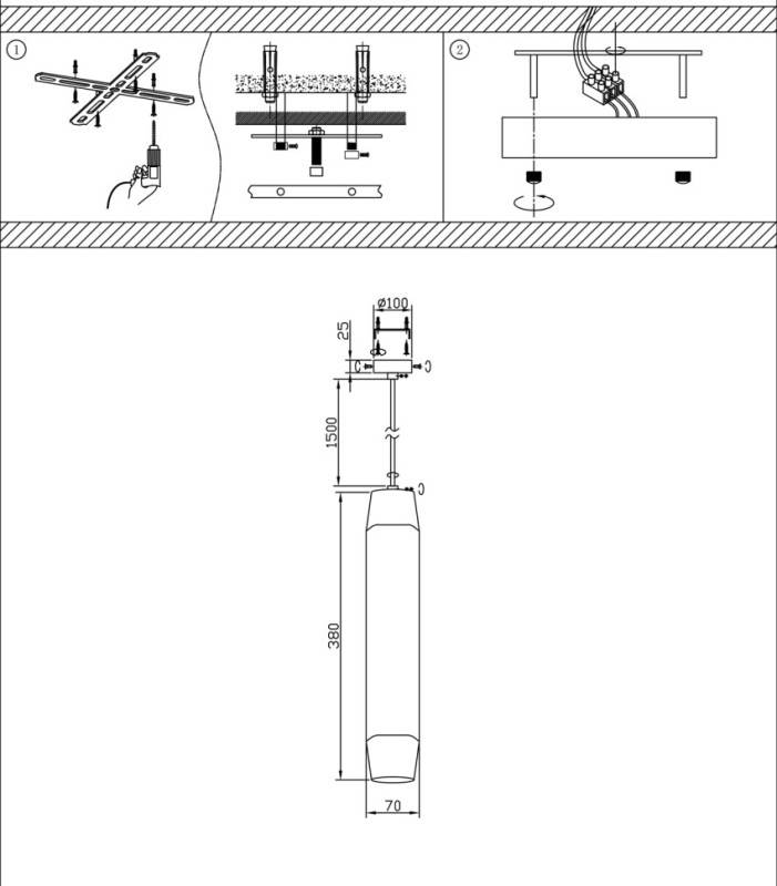 Подвесной светильник Fluorite FL1163-1P