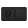 Розетка Arte Milano SET16-2-40-1-30-1 black