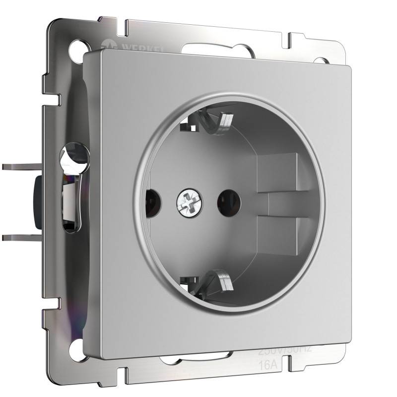 Розетка Werkel W1171106 серебряный