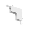 Соединитель для шинопровода Denkirs TR2108-WH