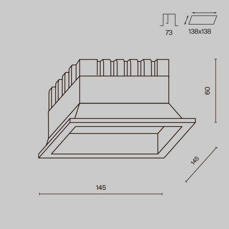 Влагозащищенный светильник Maytoni Technical DL056-18W3-4-6K-W