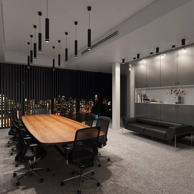 Накладной светильник Elektrostandard DLR022 12W 4200K черный матовый