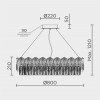 Подвесная люстра MODELUX ML.7445.800 GD