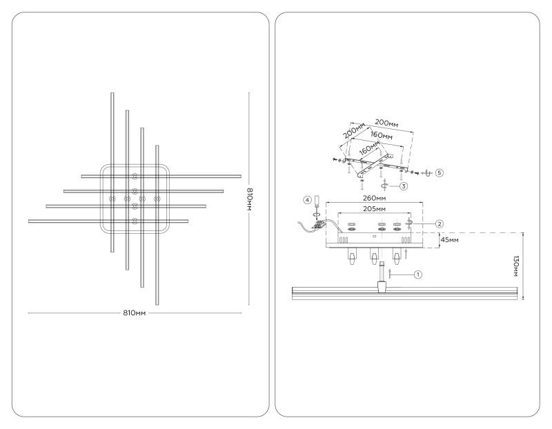 Накладной светильник Ambrella Light FL6263
