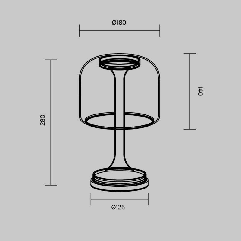 Настольная лампа Maytoni MOD286TL-L8W3K