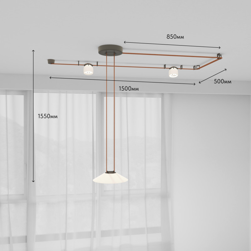 Трек-система Denkirs DK55SET02-01-BR