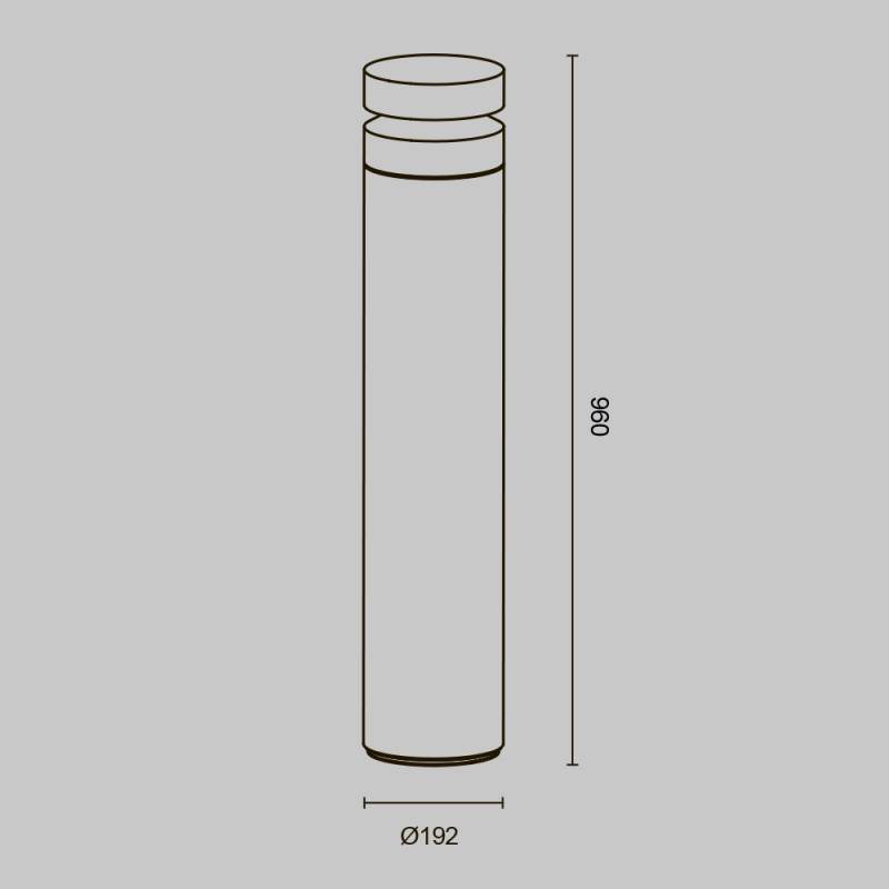 Садово-парковый светильник Maytoni O469FL-L20CM3K1