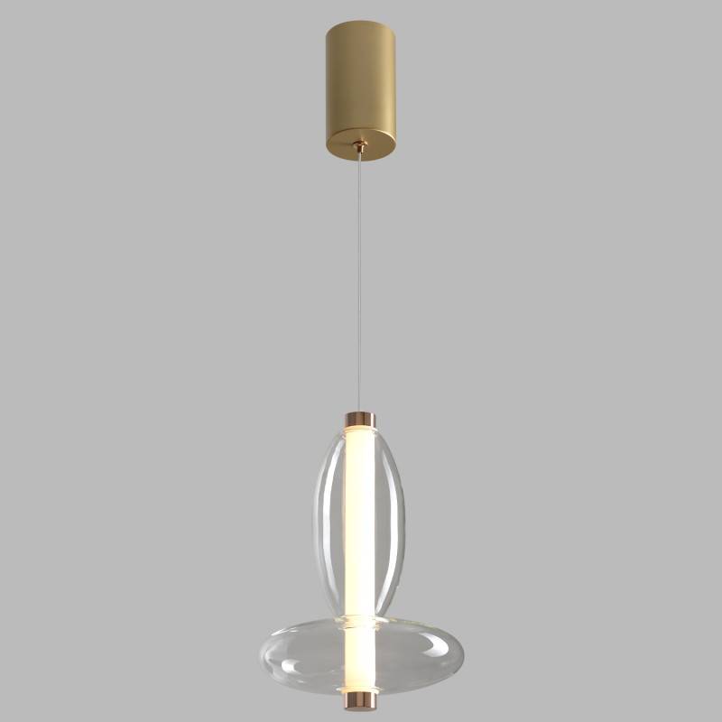 Подвесной светильник Crystal Lux QUASAR SP7W LED TRANSPARENT