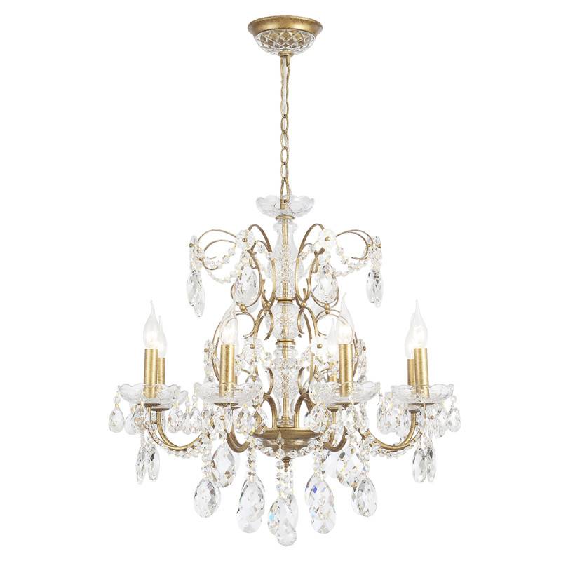 Подвесная люстра Crystal Lux ODELIS SP8 GOLD