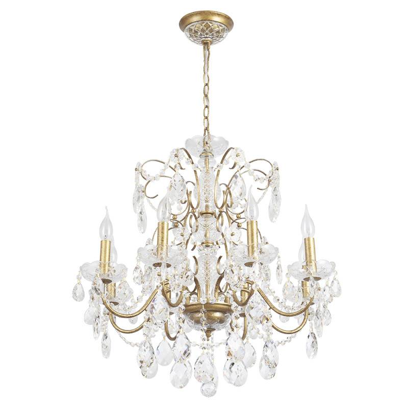 Подвесная люстра Crystal Lux ODELIS SP8 GOLD