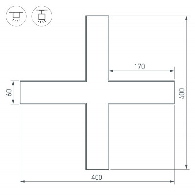 Соединитель профиля Arlight 030143