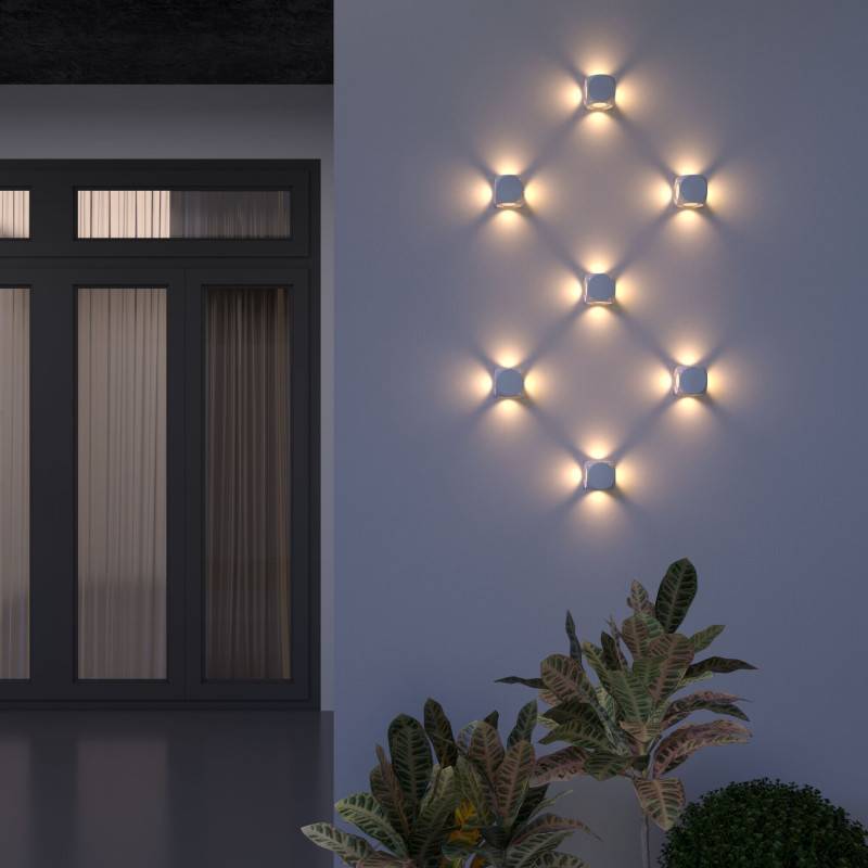 Светильник настенный Elektrostandard 1504 TECHNO LED CUBE белый