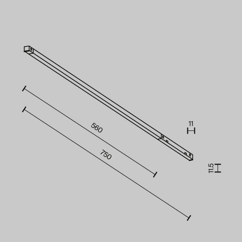 Светильник на шине Maytoni Technical TR240-4-12WTW-DSZ-B