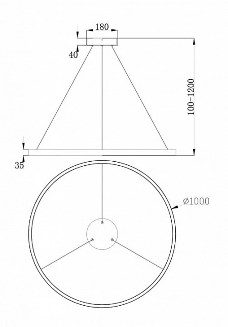 Подвесной светильник Maytoni Rim MOD058PL-L54W4K