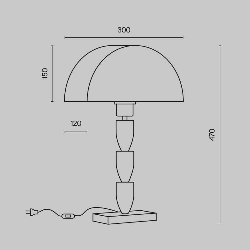 Настольная лампа Maytoni Z034TL-01BZ