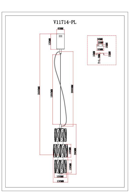 Подвесной светильник Moderli V11714-PL