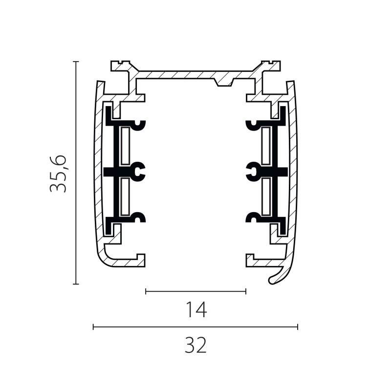 Шинопровод Lightstar 504028-F