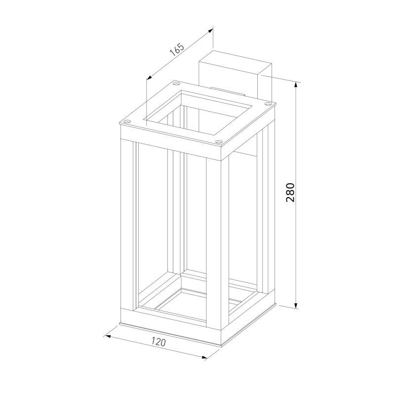 Светильник настенный Elektrostandard 1527 Frame 3000K чёрный