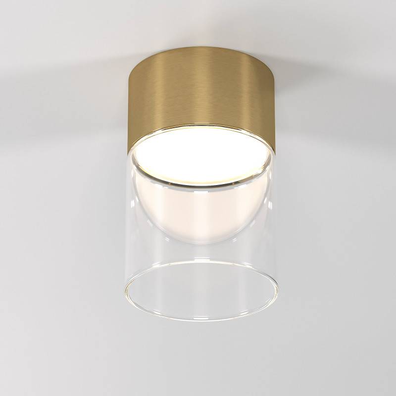 Накладной светильник Elektrostandard 25047/LED 10W 4000К латунь/прозрачный