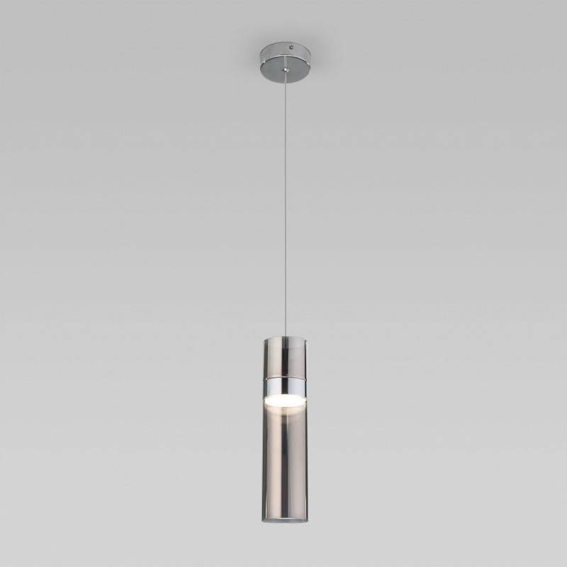 Подвесной светильник Eurosvet 50244/1 LED хром/дымчатый